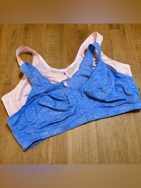 Catherines Comfort Choice 50D Lot of 2 Front Close Wireless Posture Bras